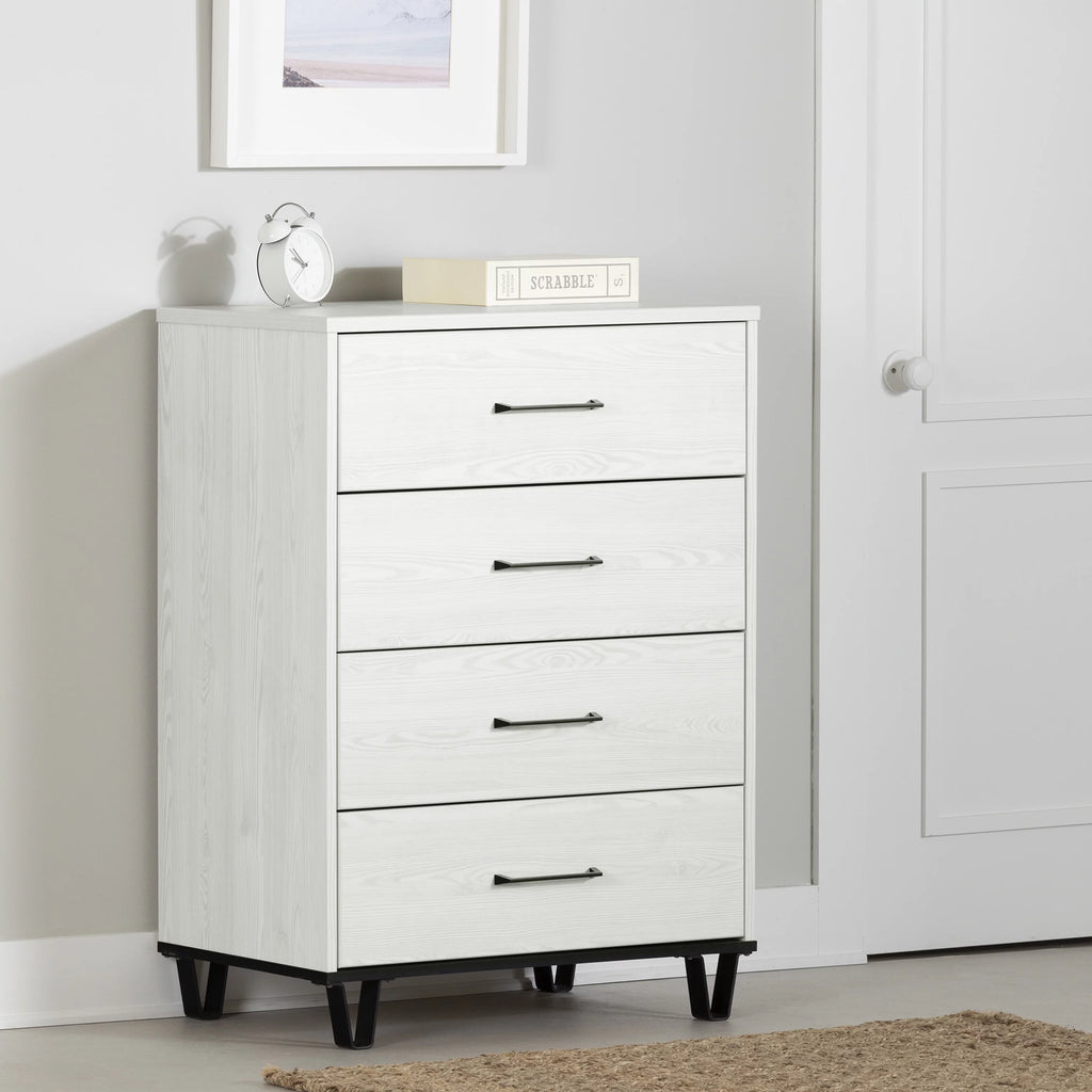 White 4-Drawer Chest Z68599
