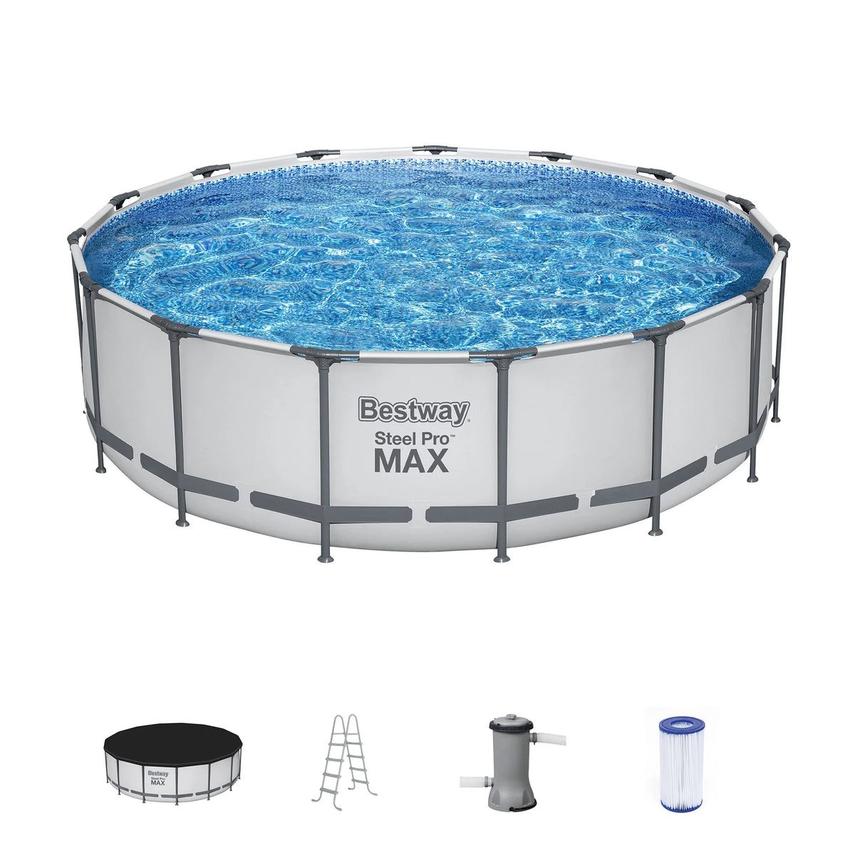 15' x 42 Round Above Ground Swimming Pool Set W229