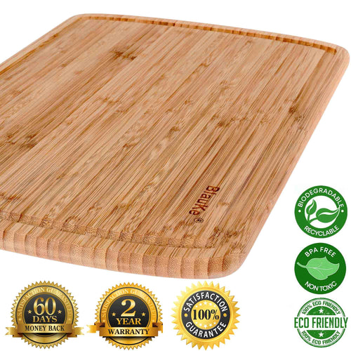 18x12" Bamboo Cutting Board with Juice Groove M845