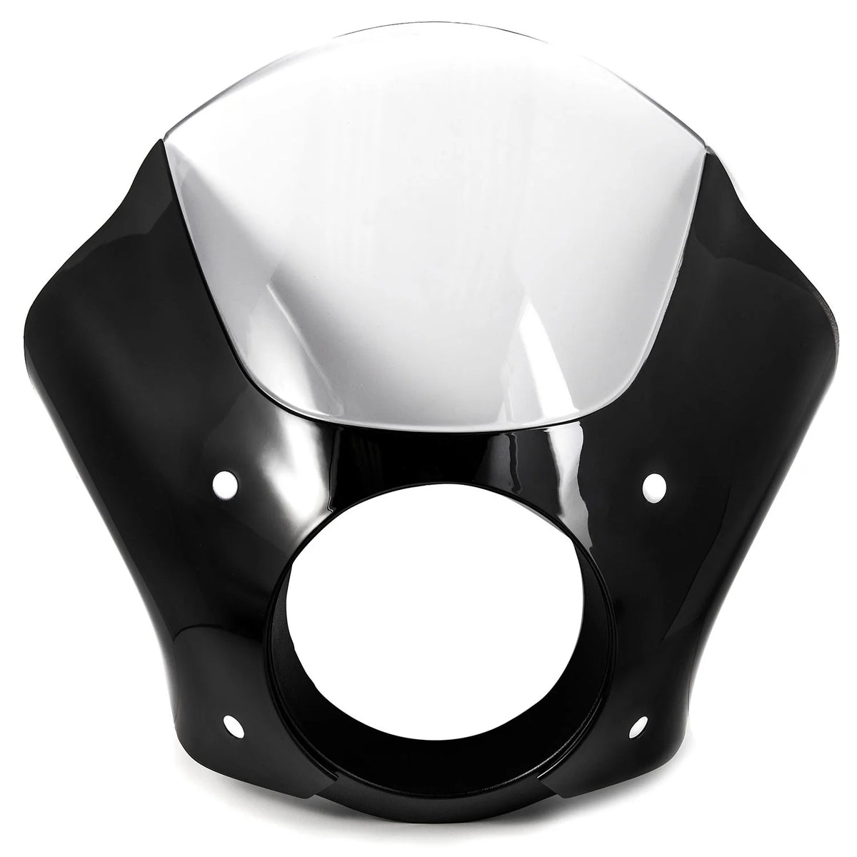 Black & Clear Quarter Fairing Windshield Kit with Fork Mounting Hardware I1320
