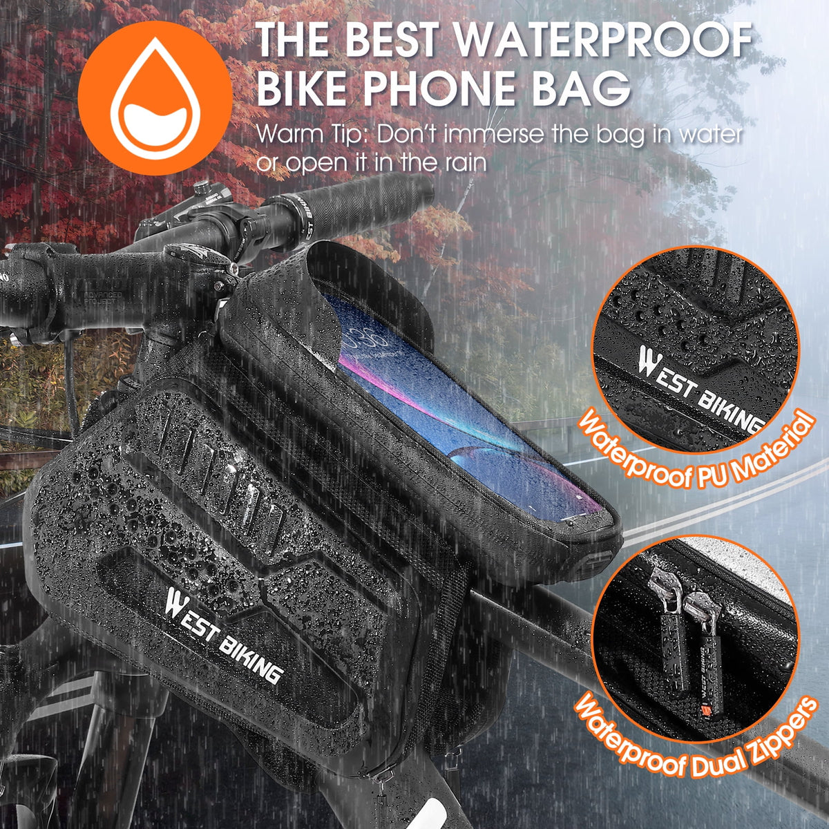 Waterproof Bike Frame Bag D80125