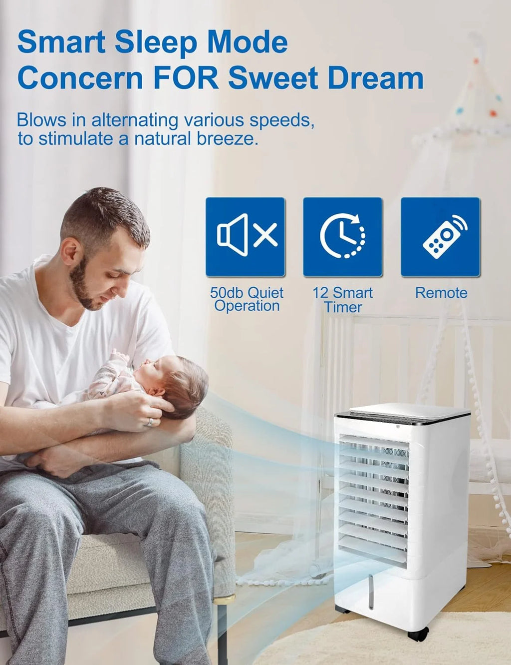3-IN-1 Portable Evaporative Air Cooler R9468