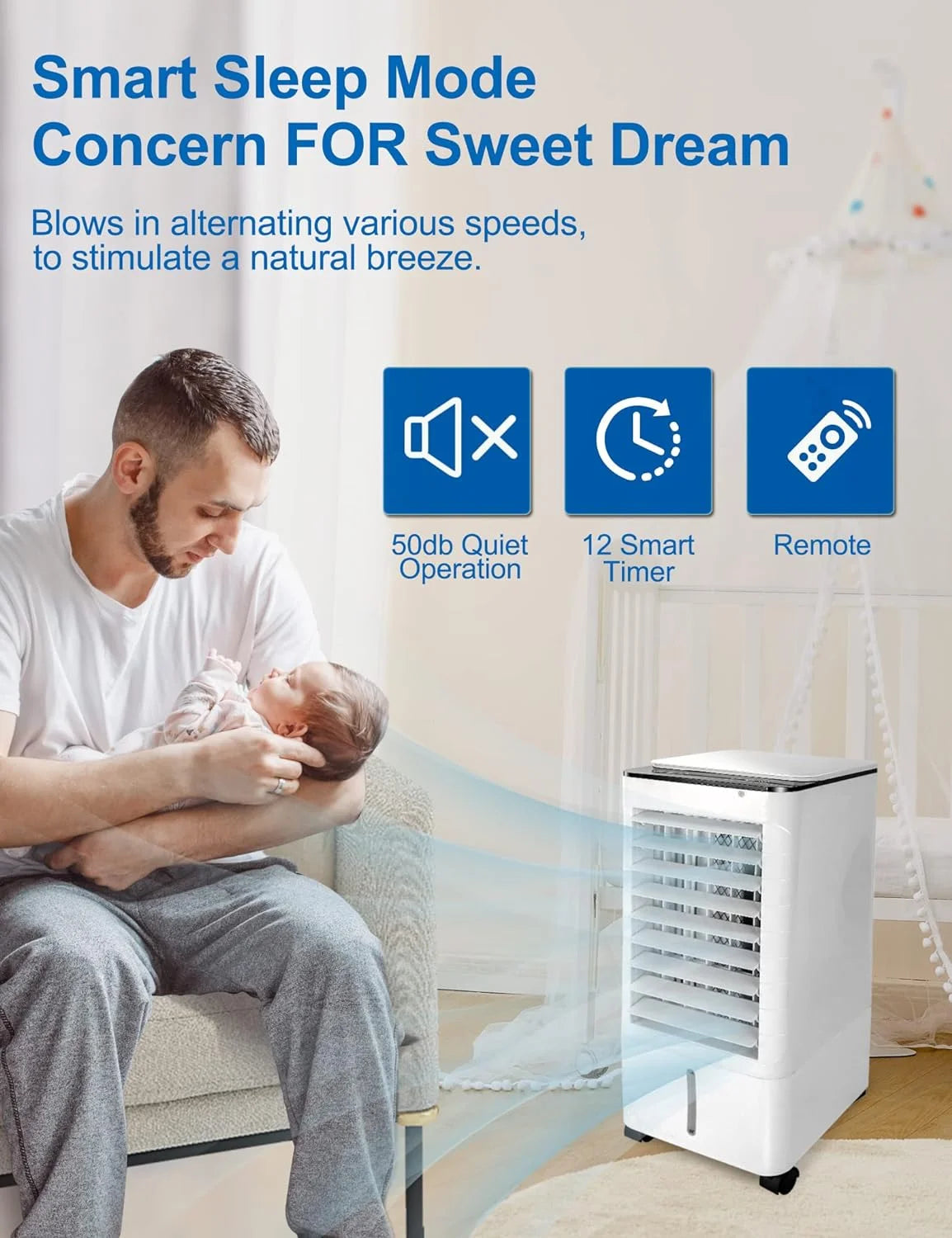 3-IN-1 Portable Evaporative Air Cooler R9468