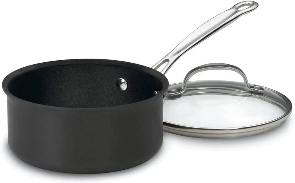 10-Piece Nonstick Hard-Anodized Cookware Set with 12-Piece Knife Set and Knife Sharpener I6152