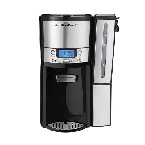 12 Cup Programmable Coffee Maker with 60 oz Removable Reservoir, Black & Stainless Steel R9410