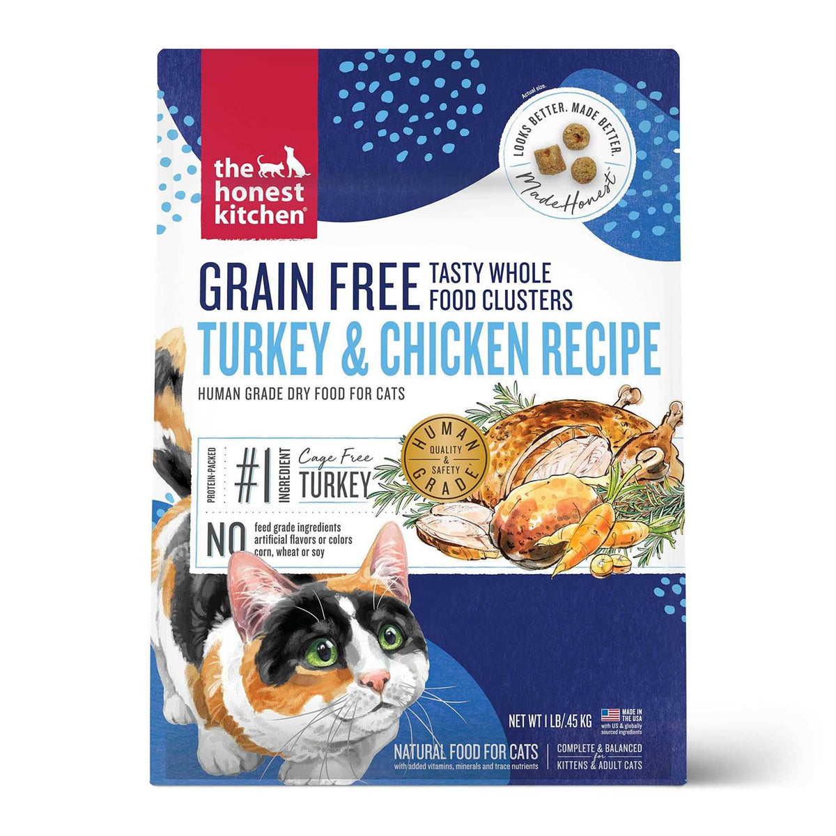Grain-Free Turkey Chicken Dry Cat Food U230354