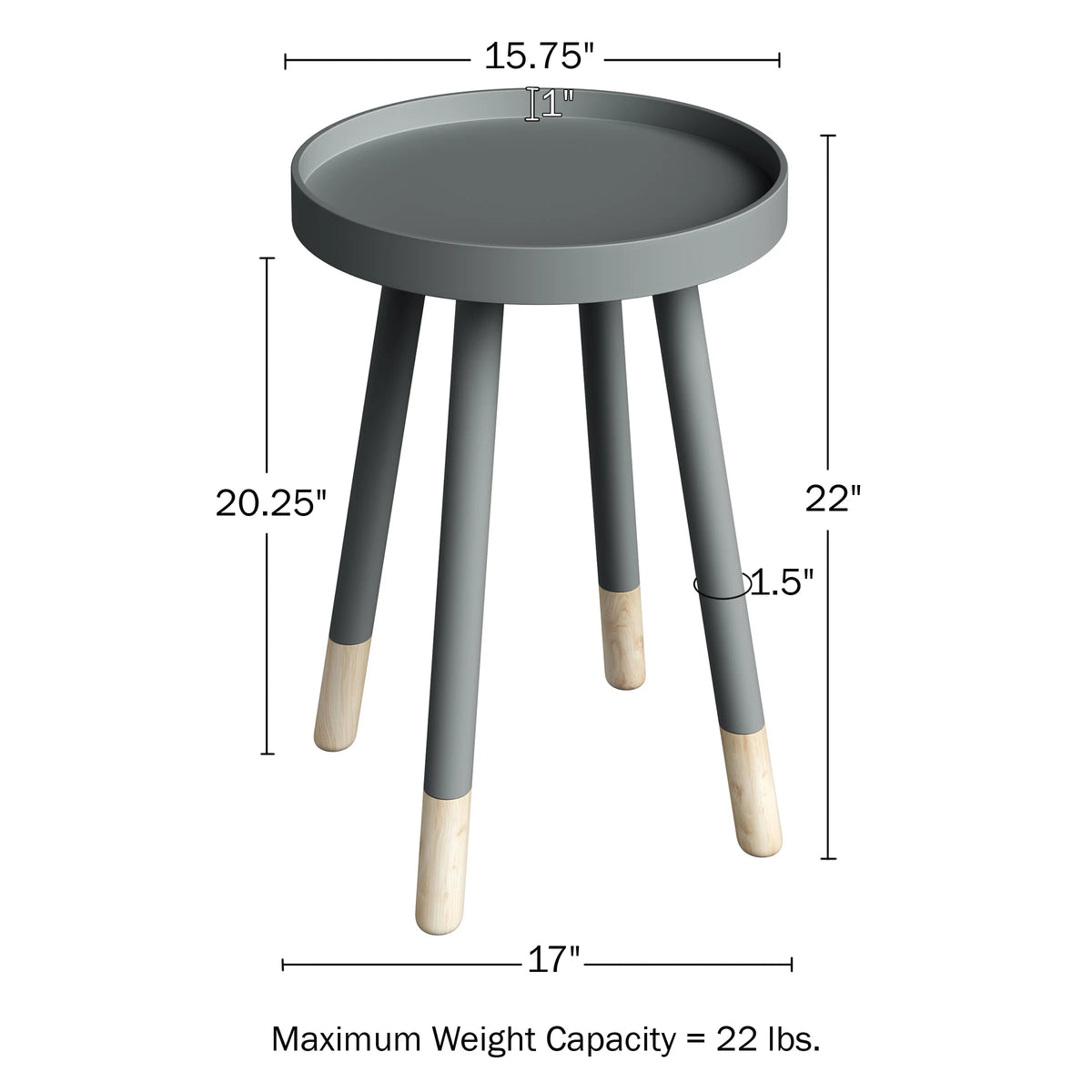 Mid-Century Round Side Table G218047