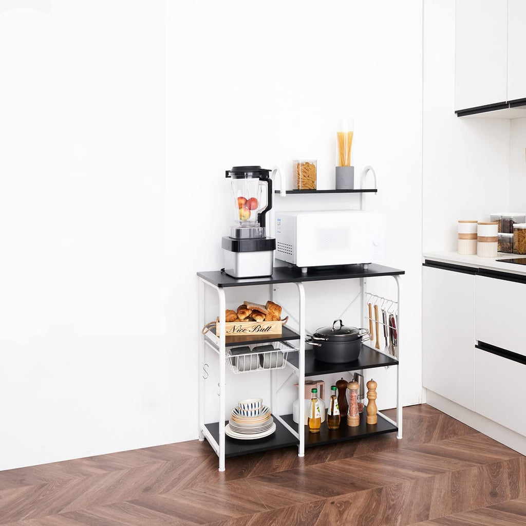 Black Kitchen Bread Rack with 3 Tiers + 4 Tiers L3432