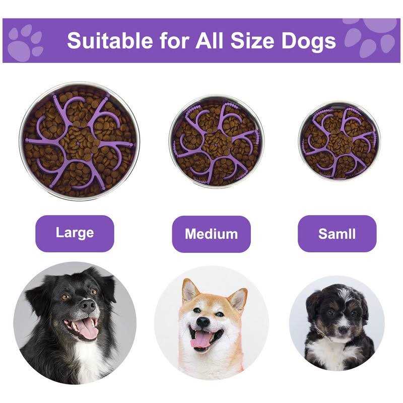 Silicone Spiral Slow Feeder Dog Bowls L477