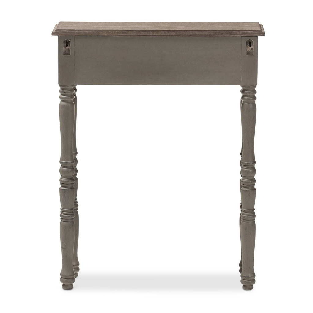 Brown Finished 1-Drawer Console Table Z710