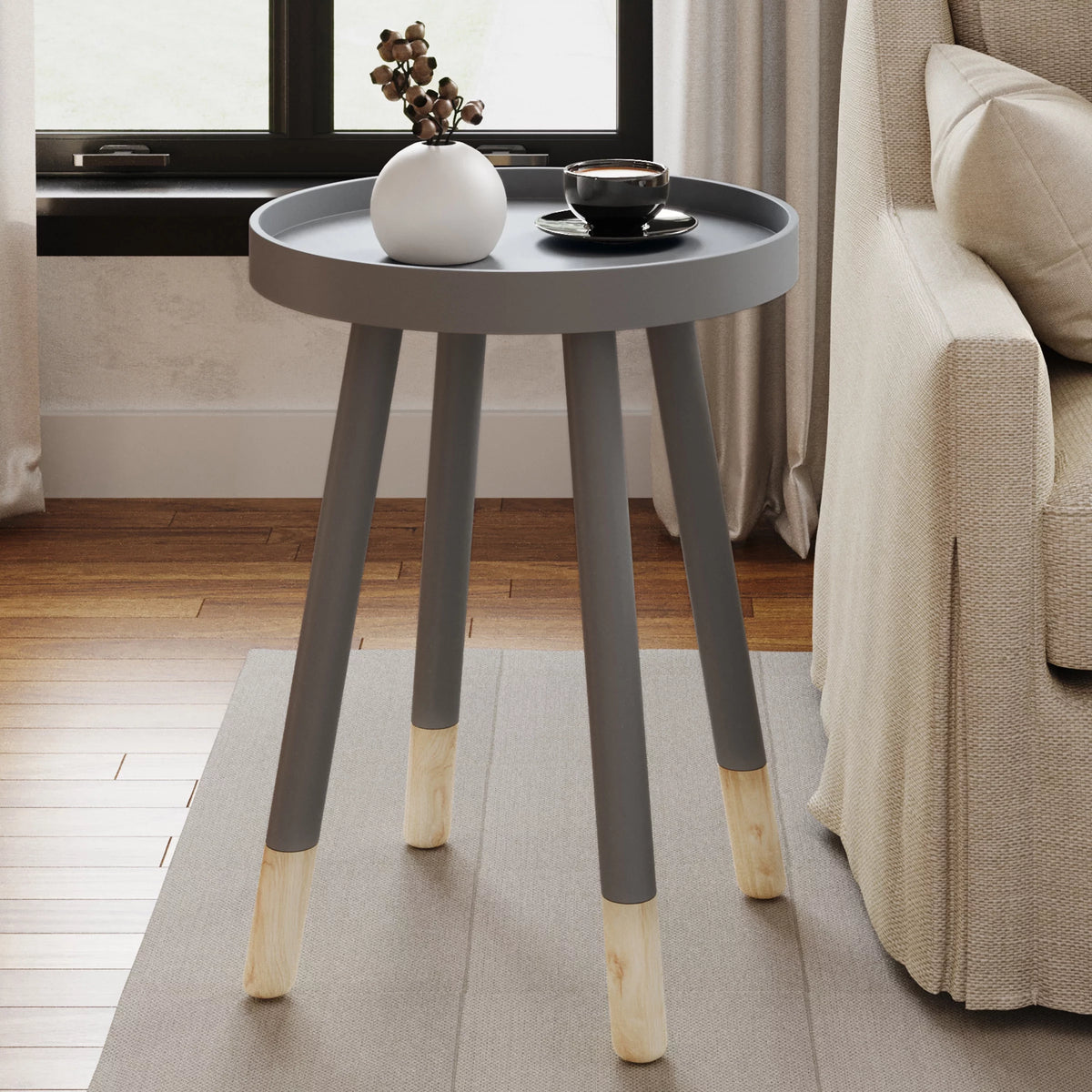 Mid-Century Round Side Table G218047