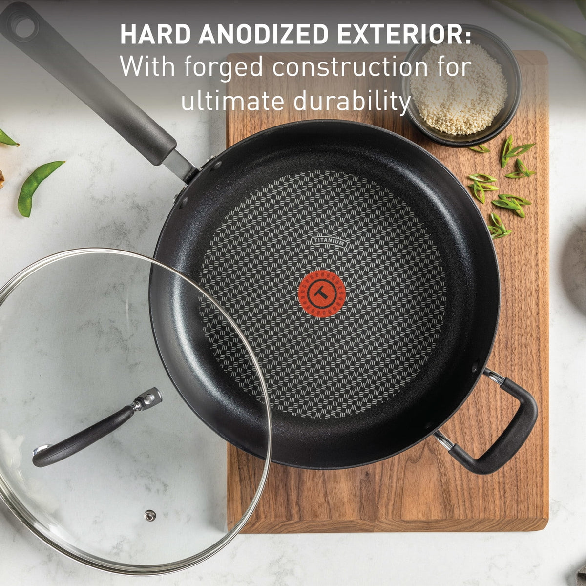 12 inch Hard Anodized Non-Stick Fry Pan with Lid E65118