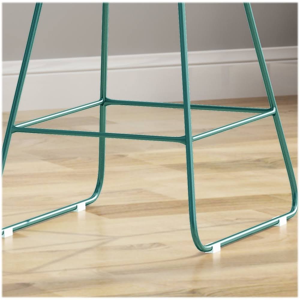 Teal Geometric Iron Cafe Stools (Set of 2) F93539