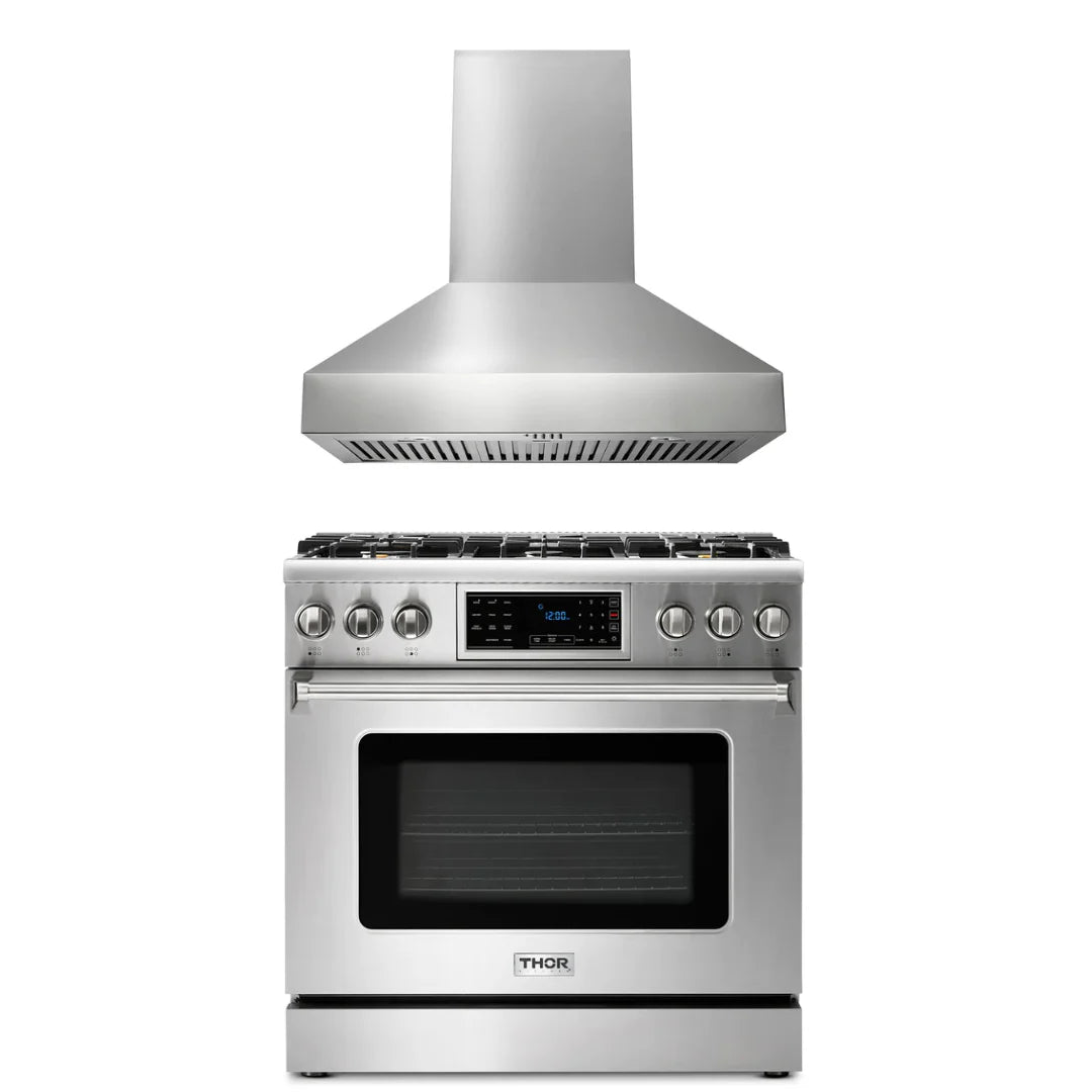 36 Gas Range and Range Hood S7924