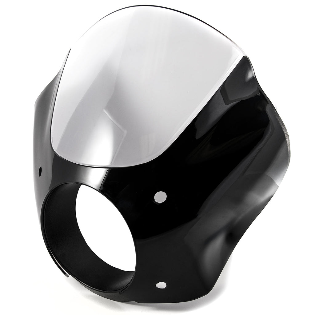 Black & Clear Quarter Fairing Windshield Kit with Fork Mounting Hardware I1320