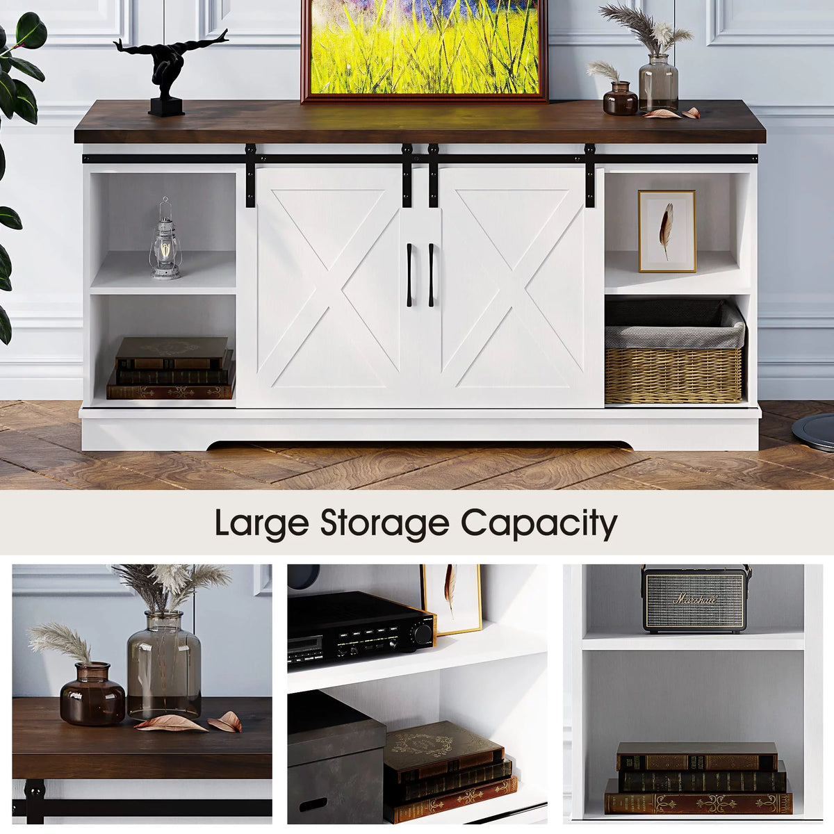 Farmhouse TV Stand for 65 inch TV T50170
