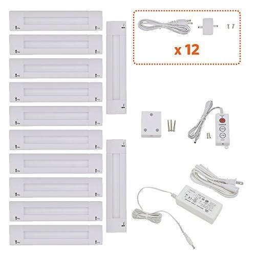 6 inch Warm White Modular LED Under Cabinet Lighting Pro Kit (12 Panels) Q76382