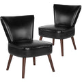 Black LeatherSoft Retro Chair H5274