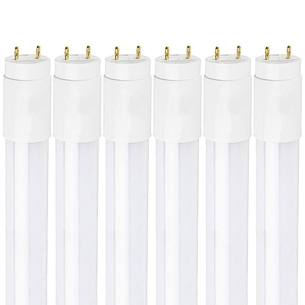 4ft LED Tube Light T8 18W 2000 Lumens 6 Pack 6500K F552
