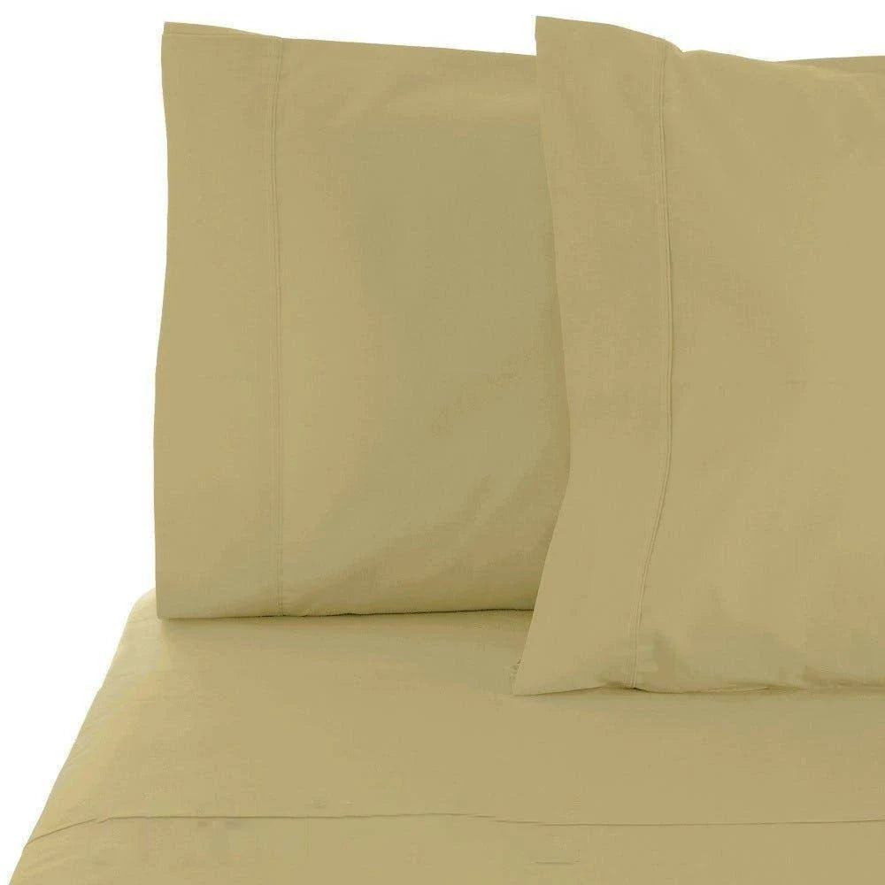 6-Piece Set Deep Pocket Bed Sheets Light Olive California King Q6384