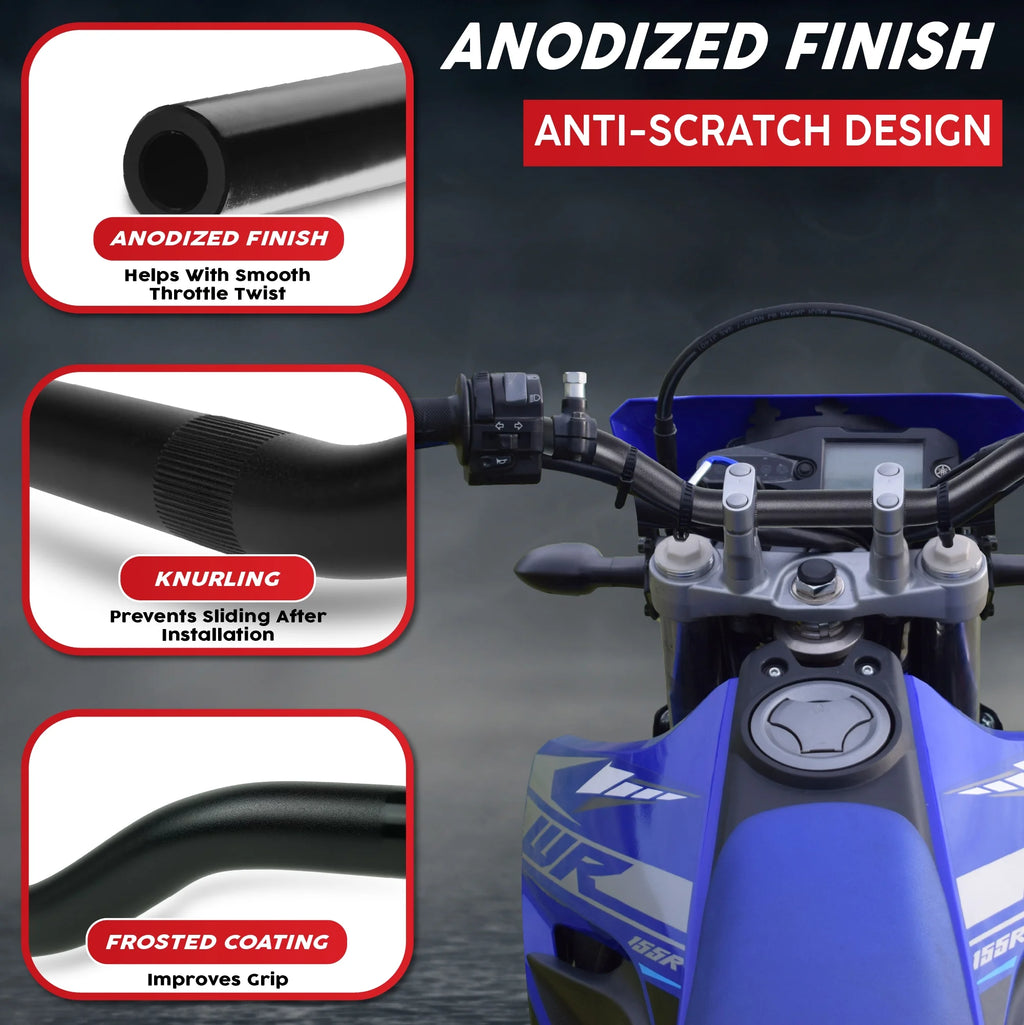 7/8 Inch Motorcycle Low-Rise Handlebar J592