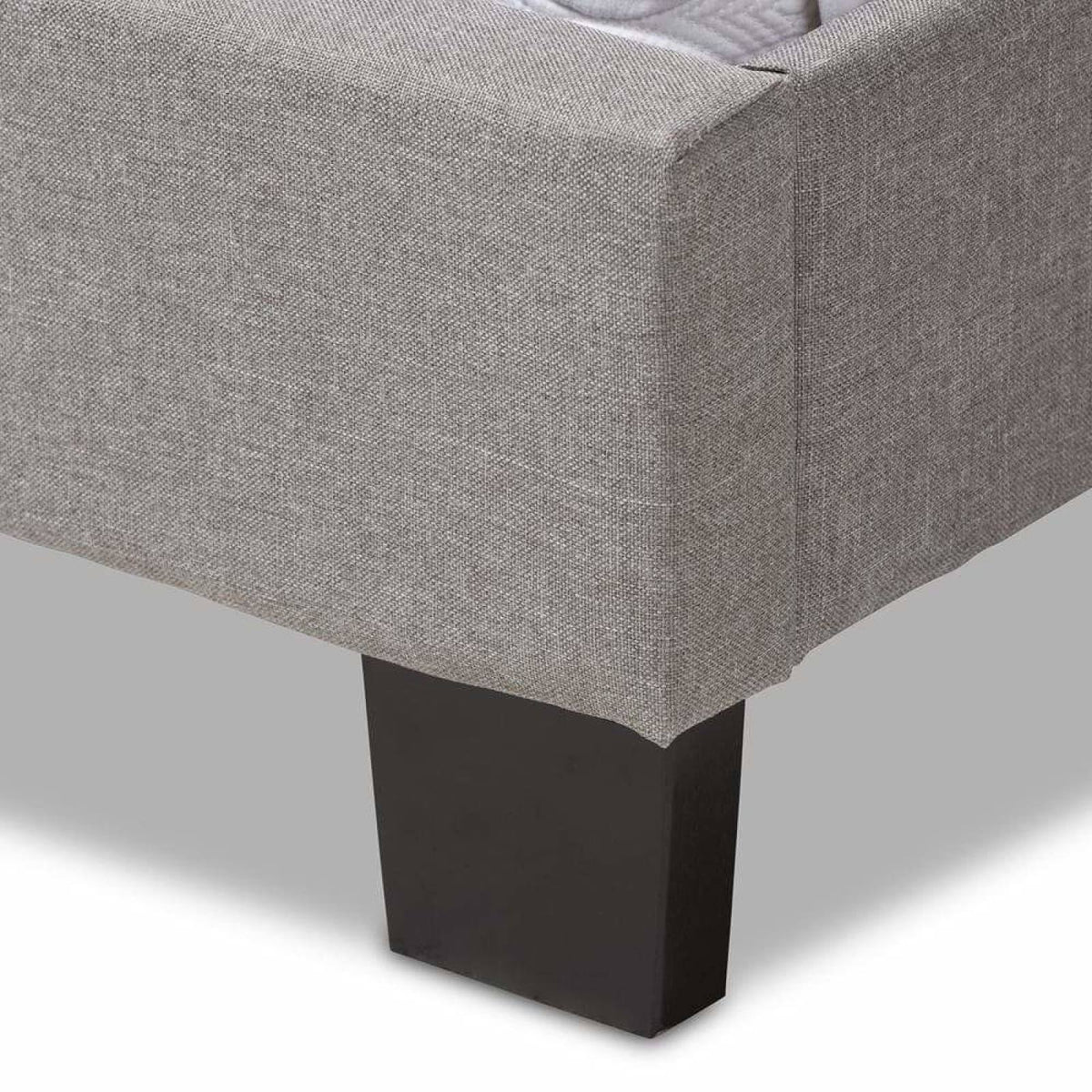 Light Grey Full Fabric Upholstered Bed T8288