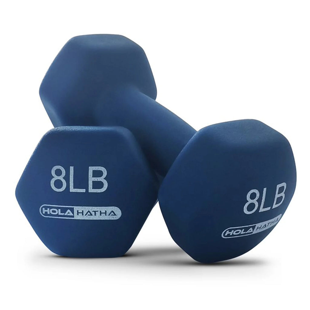 3, 5, and 8 Pound Dumbbell Hand Weight Set with Storage Rack Y84946