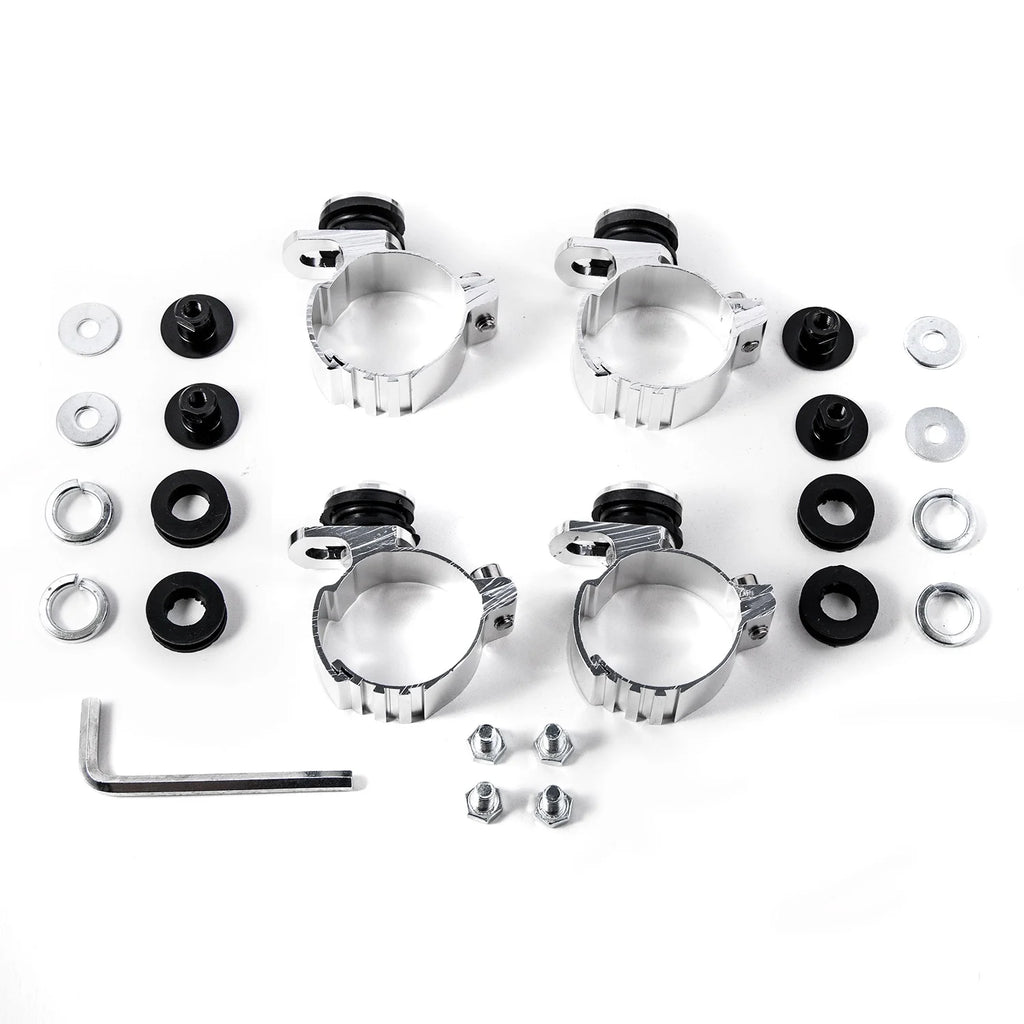 Black & Clear Quarter Fairing Windshield Kit with Fork Mounting Hardware I1320