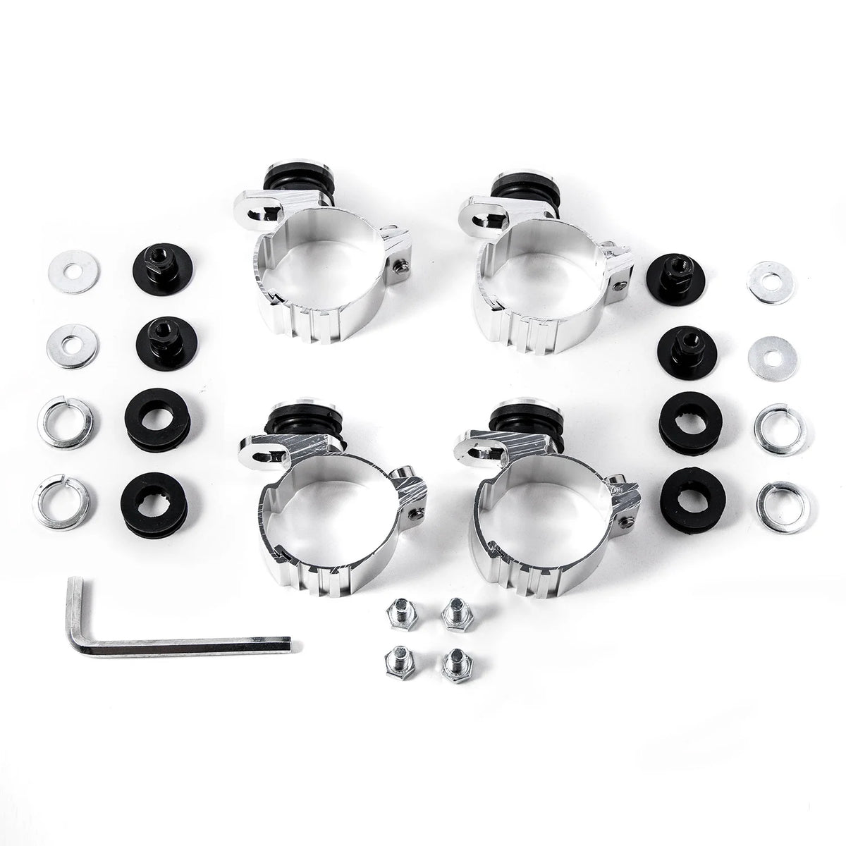 Black & Clear Quarter Fairing Windshield Kit with Fork Mounting Hardware I1320