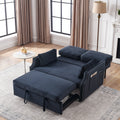Velvet Recliner Bed with Pull-out Sleeper Sofa R595680