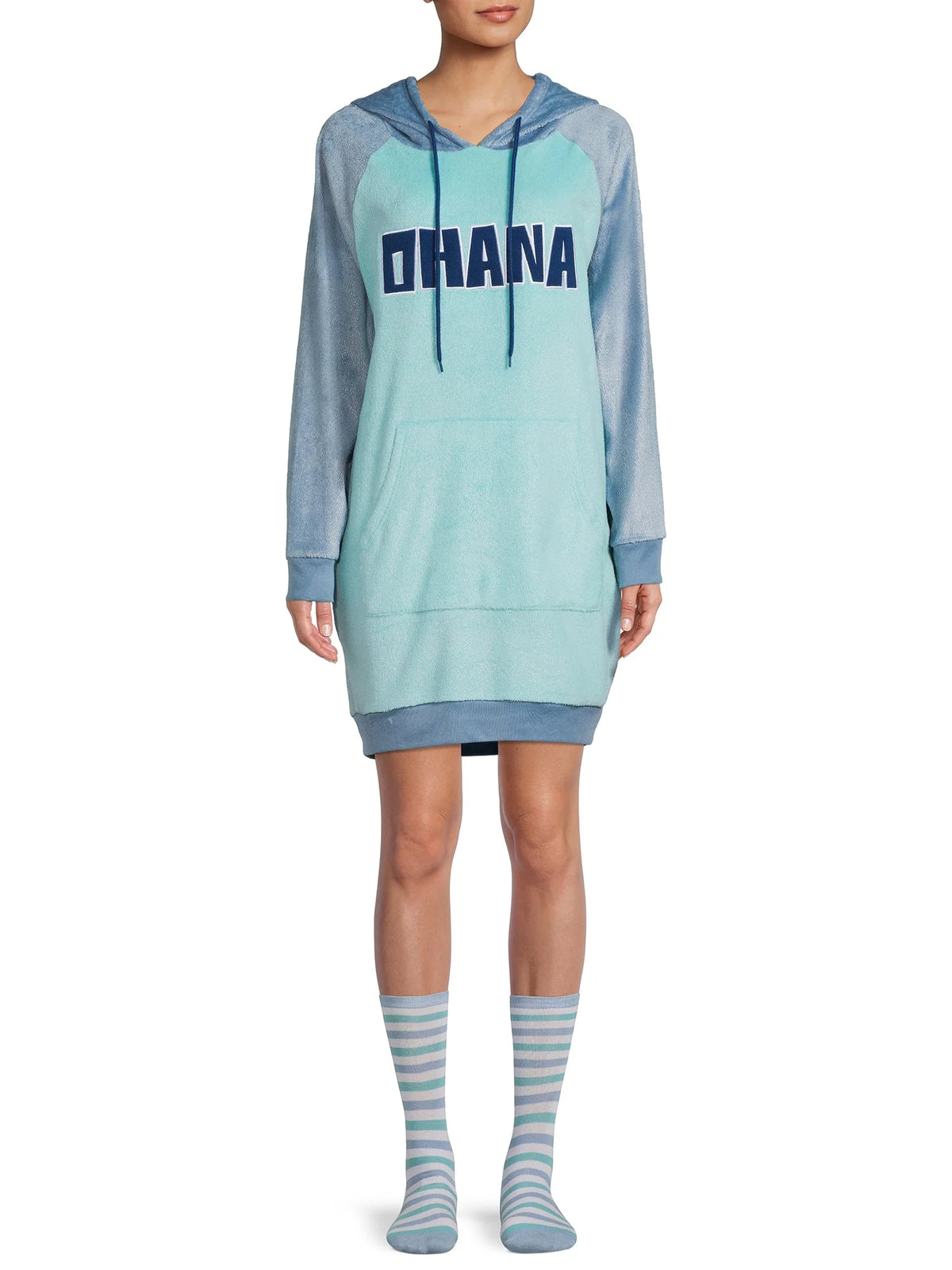 Stitch Hooded Sleepshirt with Socks A430762
