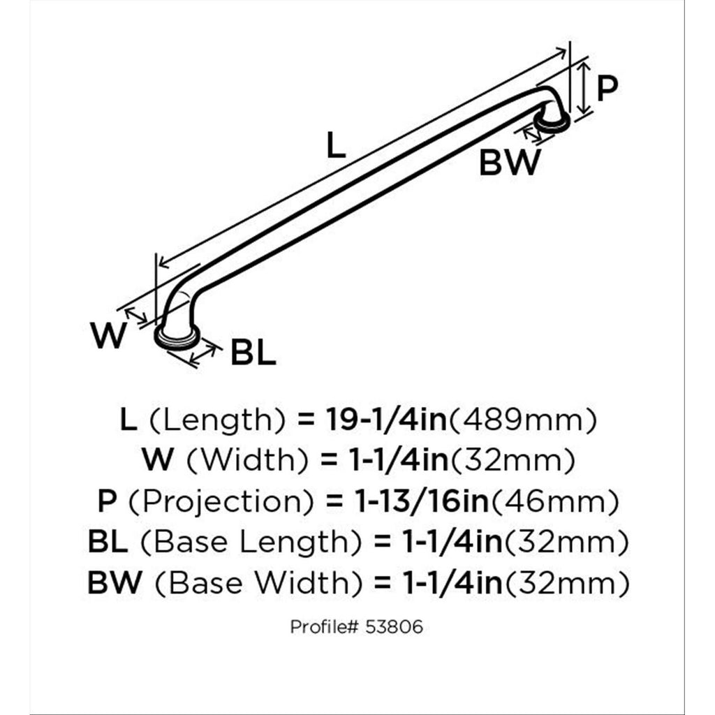 Black Bronze Appliance Pull B2543
