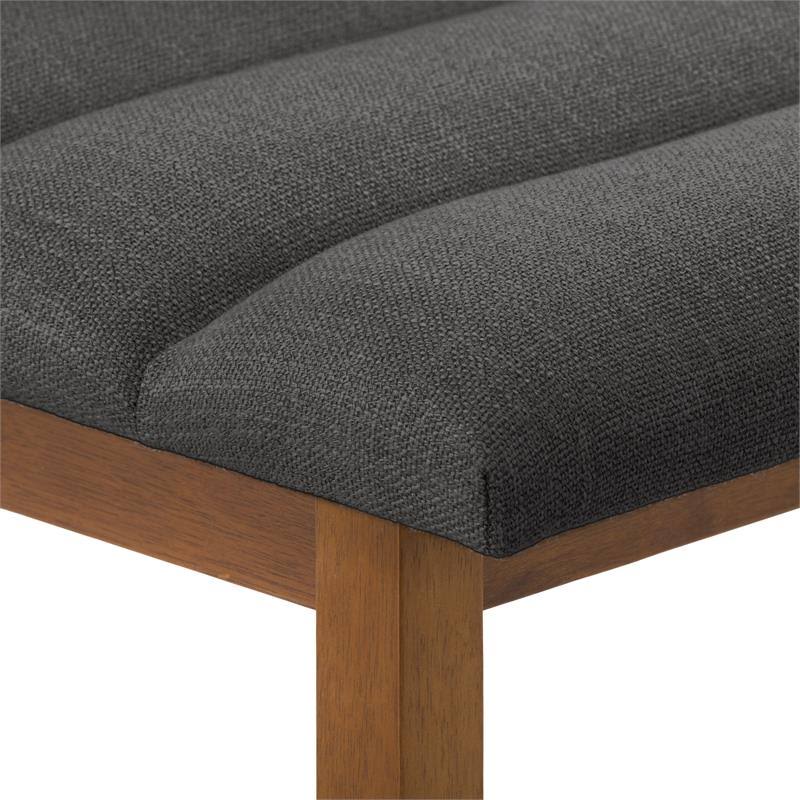 Dark Gray Fabric Barstool - Set of 2 Y34988