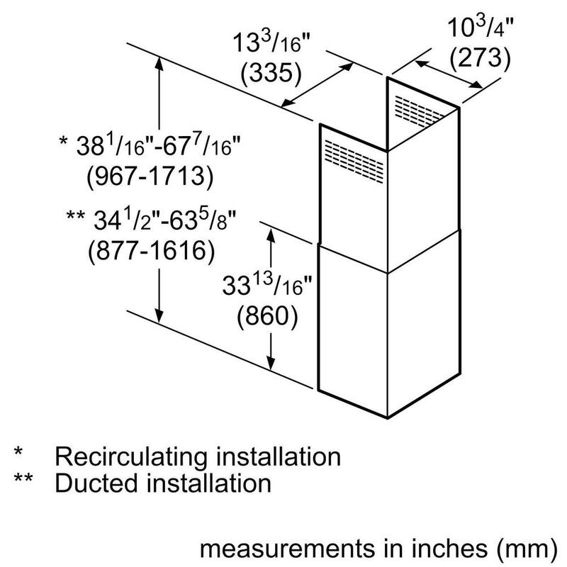 Black Stainless Steel Chimney Extension K105