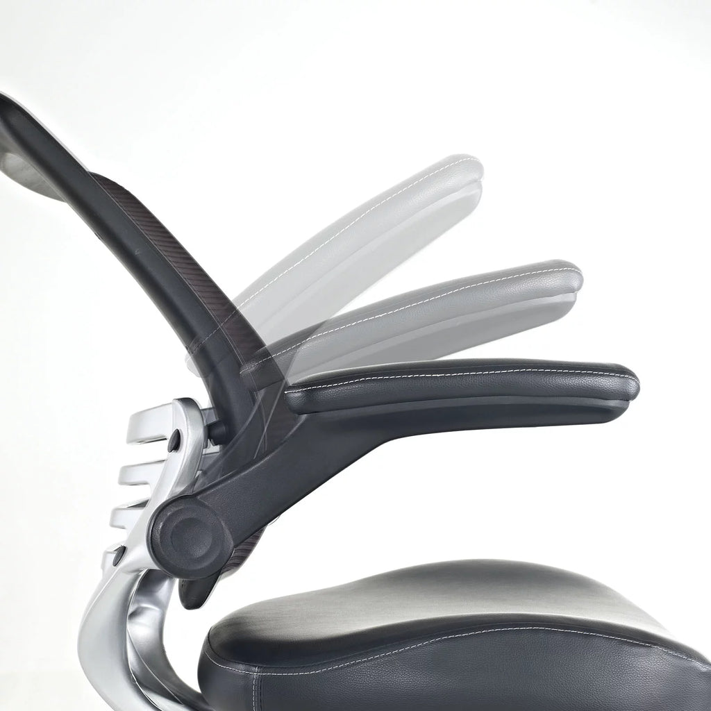 Black Vinyl Office Chair A19956