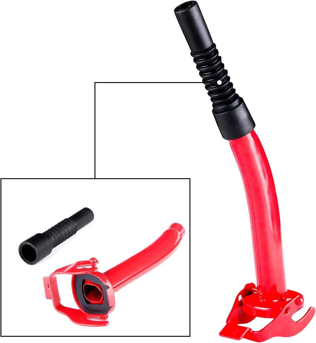 2 Pack Red 20L Steel Gas Can with Spout System P944