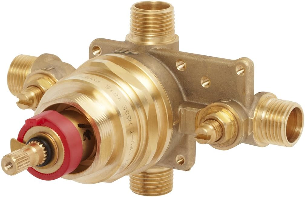 Rough Brass Thermostatic Diverter Shower Valve P28354