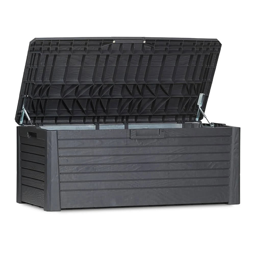 Waterproof 145Gal Deck Patio Storage Box Bench P53164