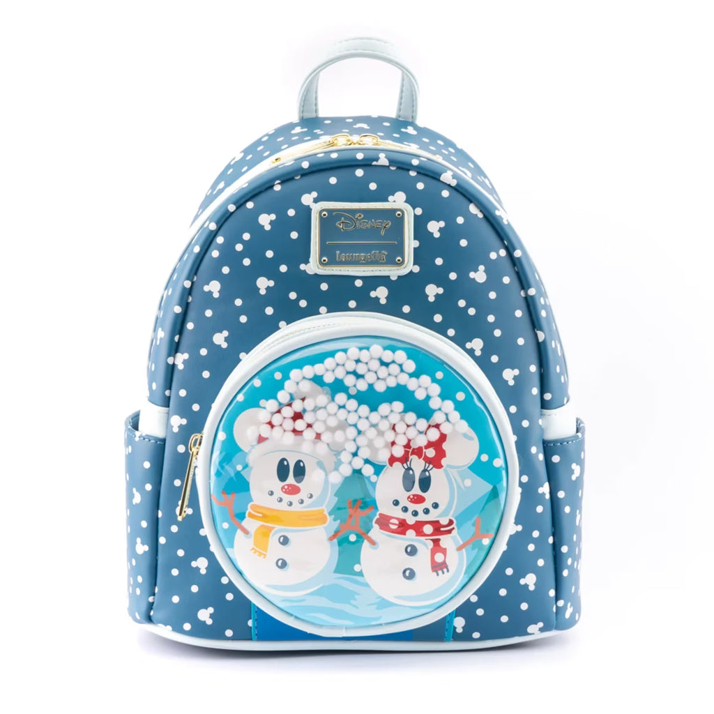 Disney Snow Globe Mickey And Minnie Mini Backpack Z949