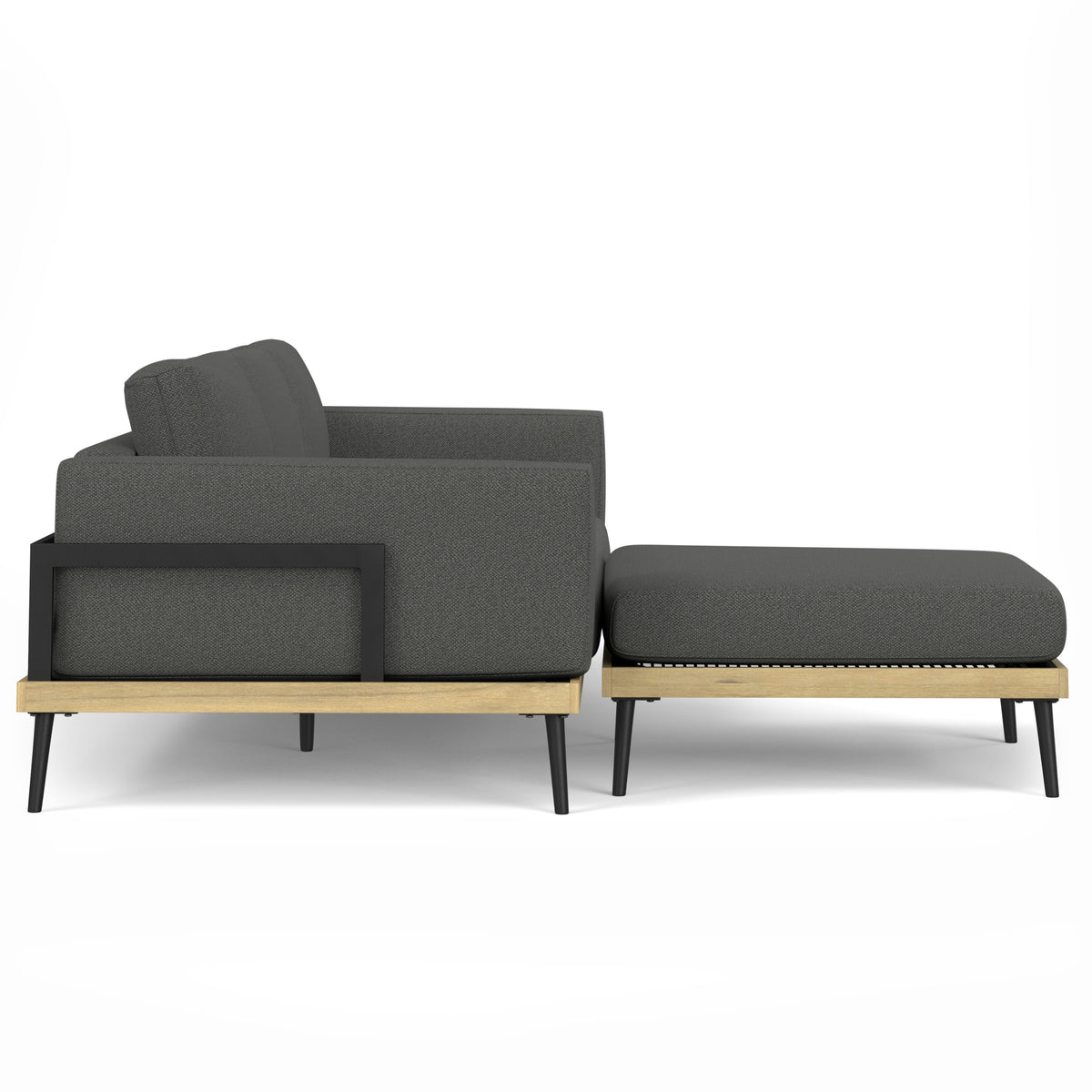 Slate Gray Outdoor 2 Piece Sofa Sectional H892