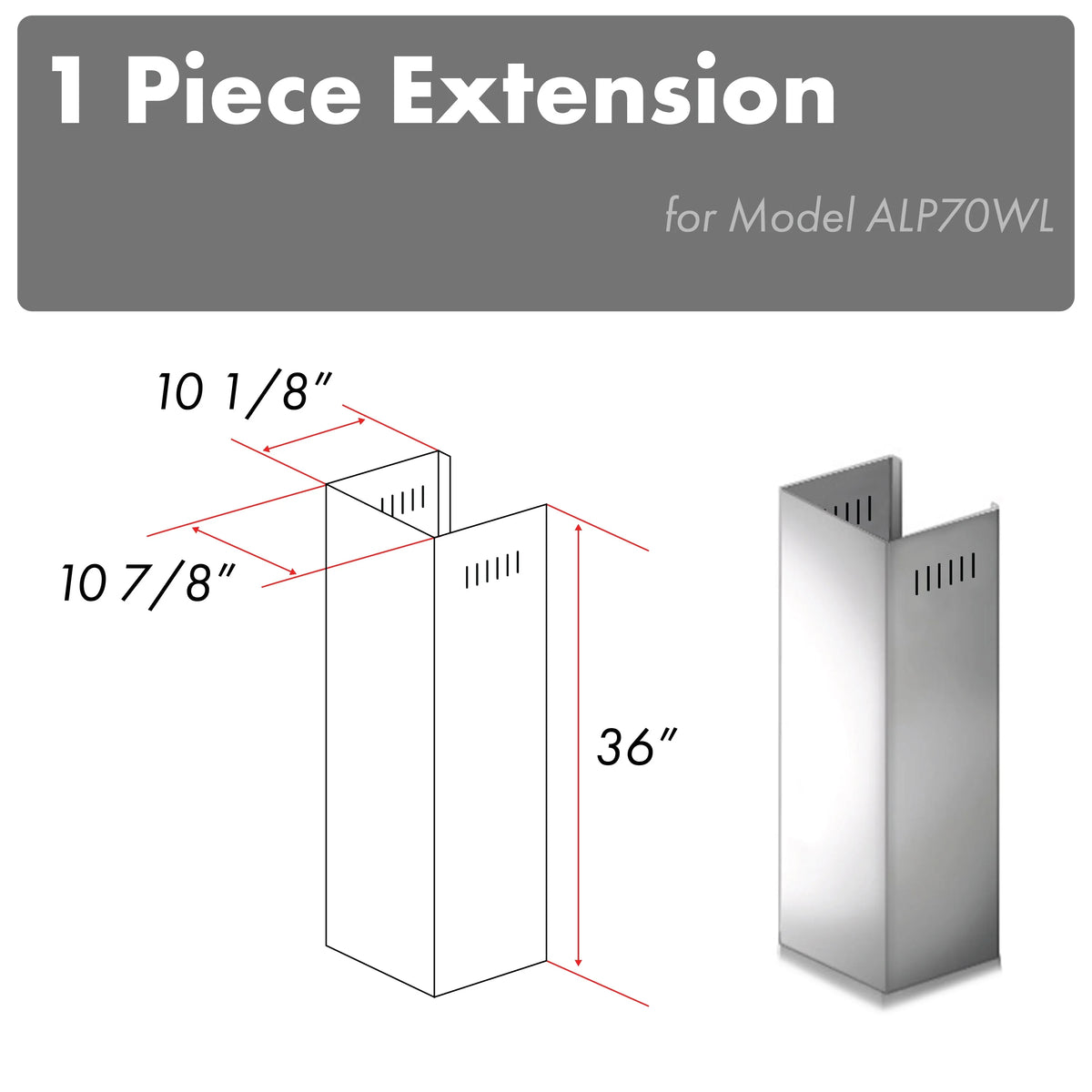 Chimney Extension for 10ft Ceiling E33670