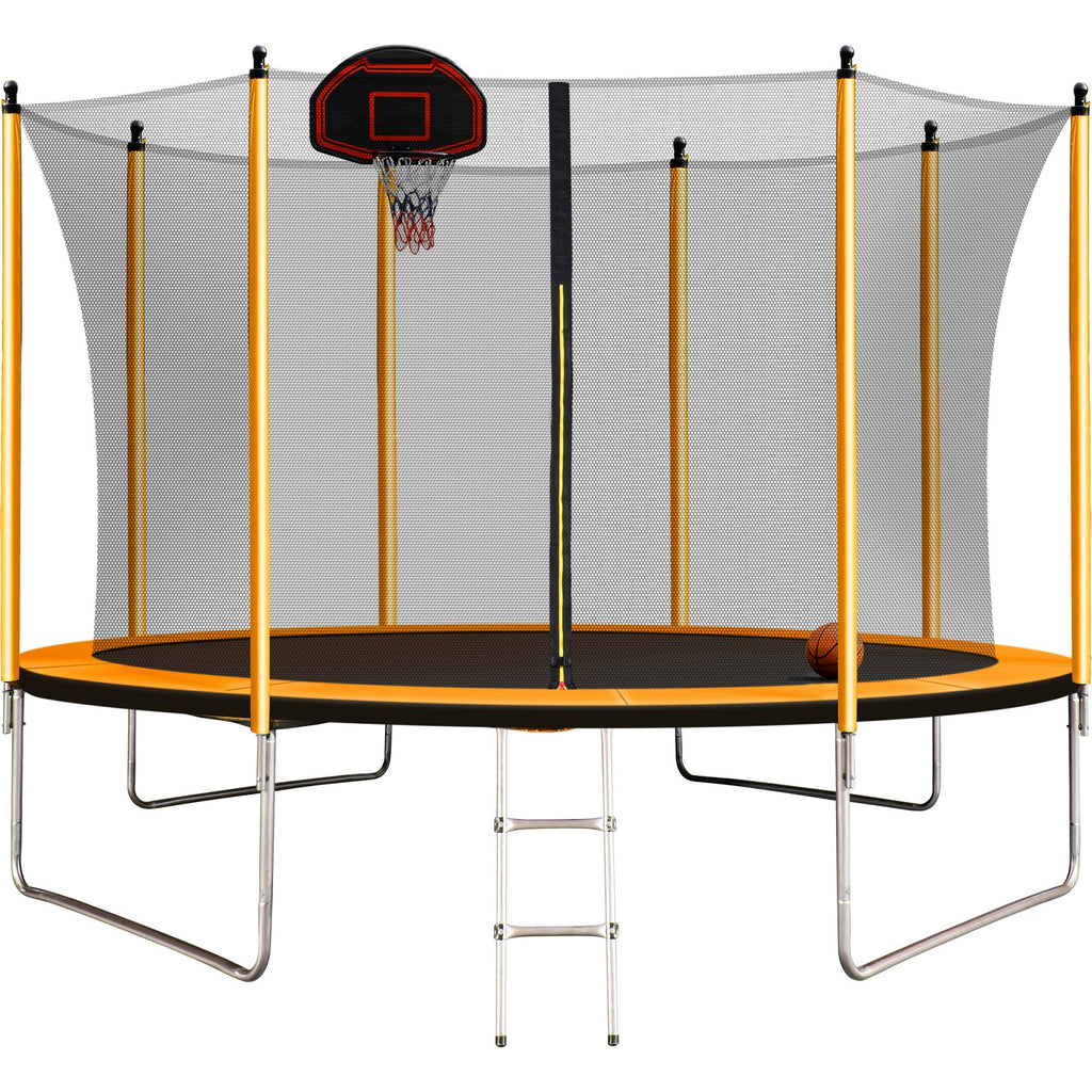 Trampoline 10ft with Basketball Hoop and Ladder Z726