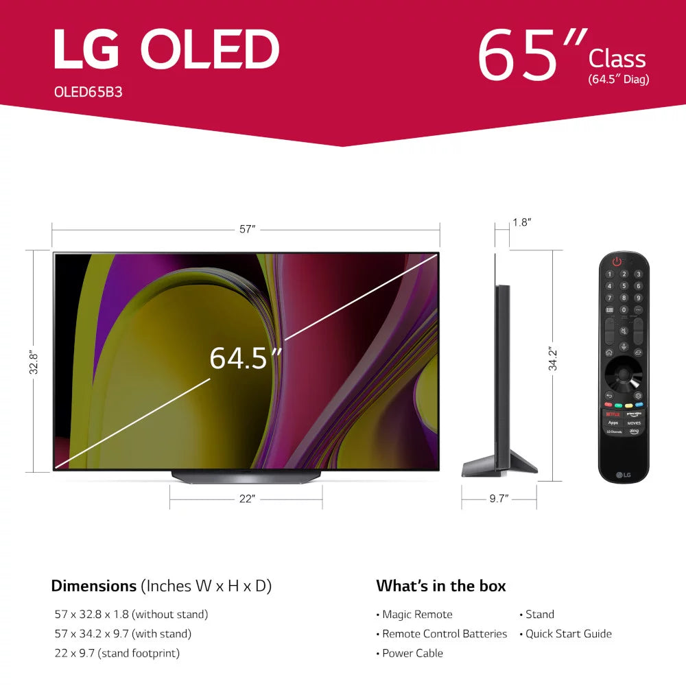 65" 4K UHD OLED Smart TV with Dolby Vision Y6372