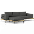 Slate Gray Outdoor 2 Piece Sofa Sectional H892