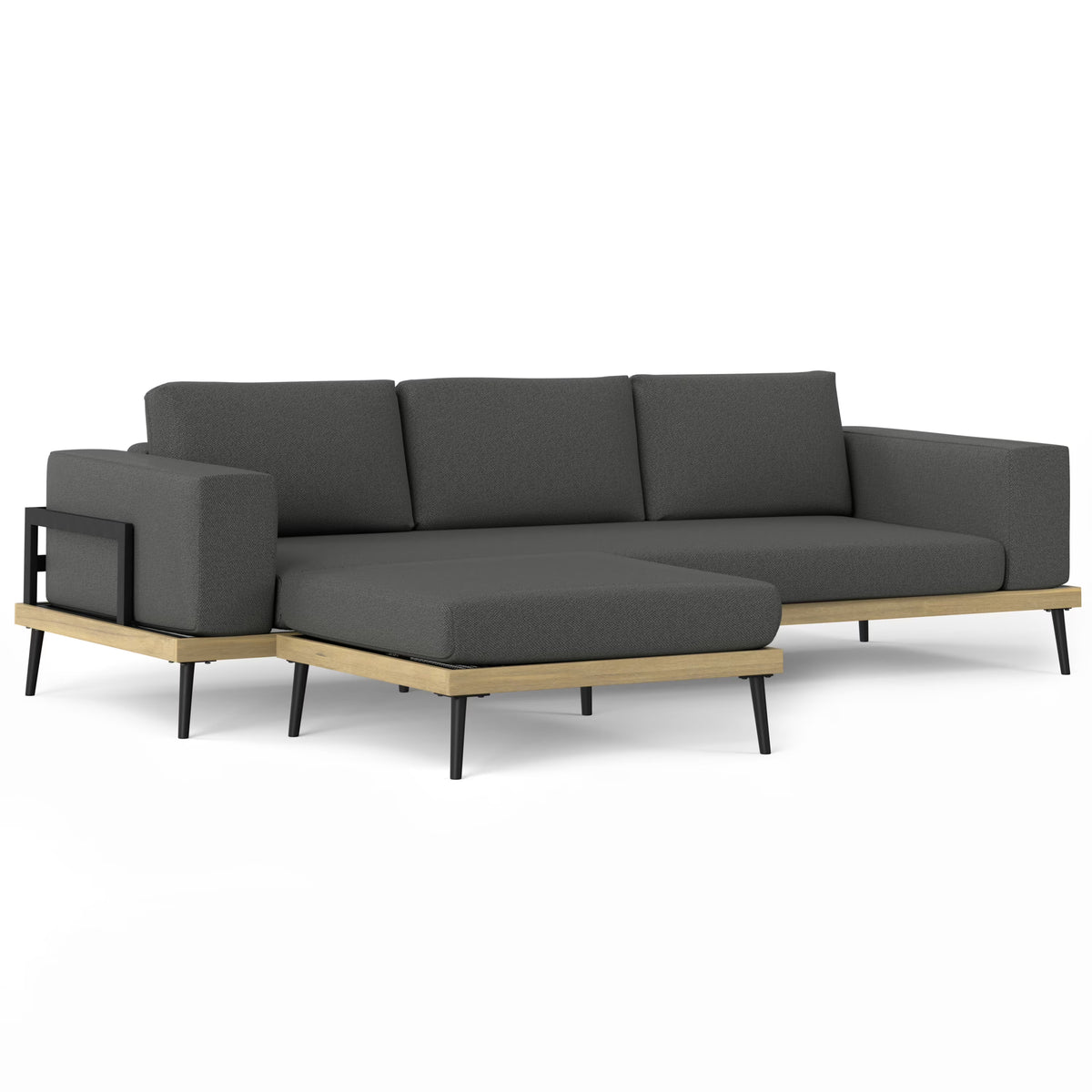 Slate Gray Outdoor 2 Piece Sofa Sectional H892
