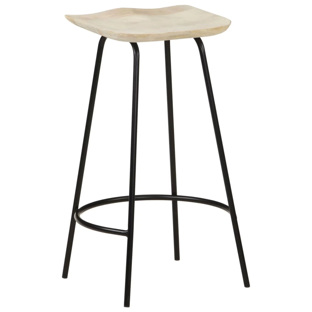 Solid Mango Wood Bar Stools 2 pcs V141
