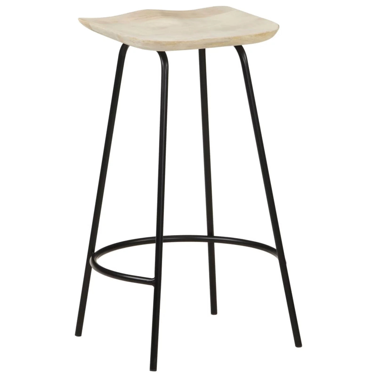 Solid Mango Wood Bar Stools 2 pcs V141
