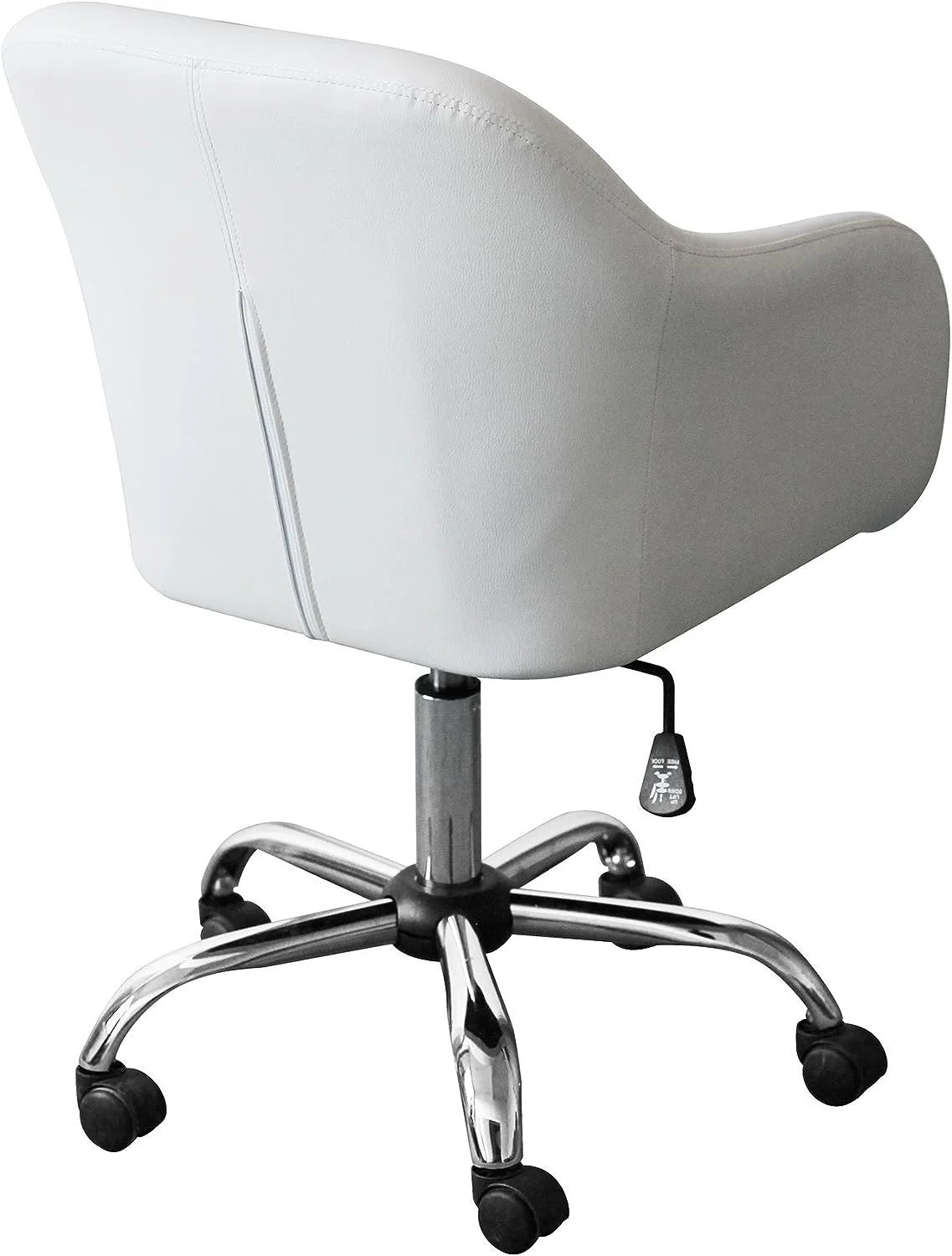 White Mid Back Desk Chair N91401