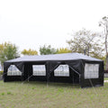 Black 10'x30' Outdoor Party Tent with 8 Removable Sidewalls T766328