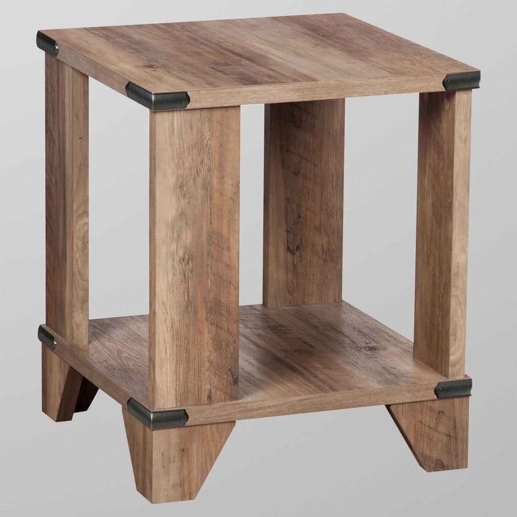 Rustic Oak End Table (Set of 2) E50373